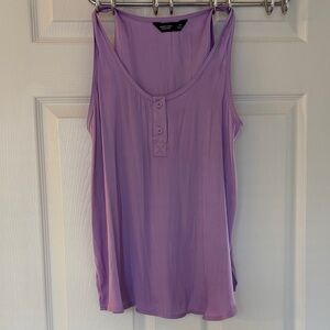 Simply Vera Vera Wang Lavender Button-Detail Tank Top